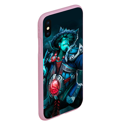 Чехол iPhone XS Max матовый Storm Spirit / 3D-Розовый – фото 2