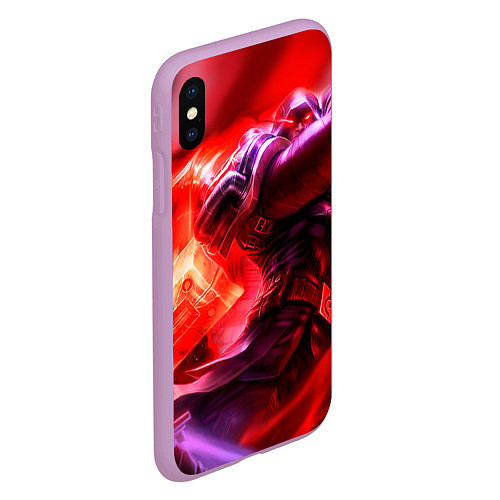 Чехол iPhone XS Max матовый League of legends / 3D-Сиреневый – фото 2