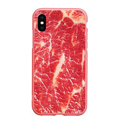 Чехол iPhone XS Max матовый Мясо, цвет: 3D-баблгам