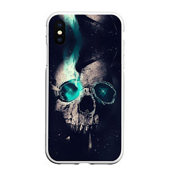 Чехол iPhone XS Max матовый Skull eyes