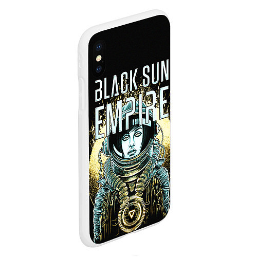 Чехол iPhone XS Max матовый Black Sun Empire / 3D-Белый – фото 2