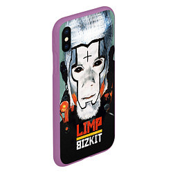 Чехол iPhone XS Max матовый Limp Bizkit: Faith Face, цвет: 3D-фиолетовый — фото 2