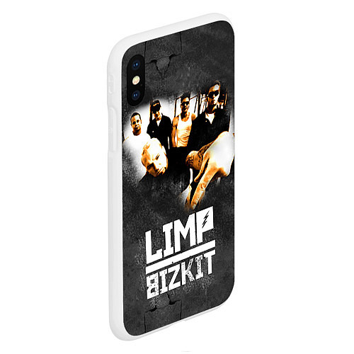 Чехол iPhone XS Max матовый Limp Bizkit: Rock in to you / 3D-Белый – фото 2