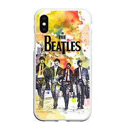 Чехол iPhone XS Max матовый The Beatles: Colour Spray