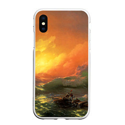 Чехол iPhone XS Max матовый Айвазовский - 9 Вал