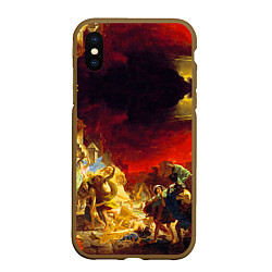Чехол iPhone XS Max матовый Брюллов Последний день Помпеи