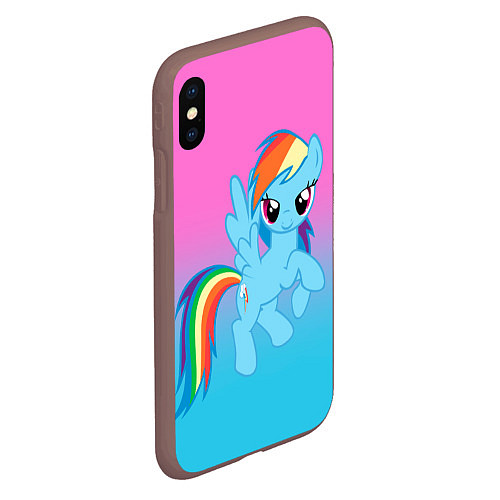 Чехол iPhone XS Max матовый My Little Pony / 3D-Коричневый – фото 2