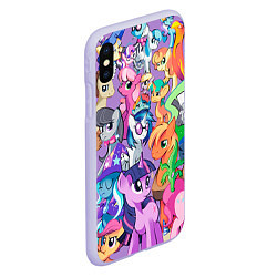 Чехол iPhone XS Max матовый My Little Pony, цвет: 3D-светло-сиреневый — фото 2