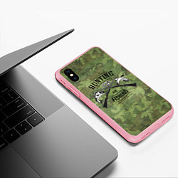 Чехол iPhone XS Max матовый Hunting & Fishing, цвет: 3D-баблгам — фото 2