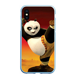 Чехол iPhone XS Max матовый Кунг фу панда