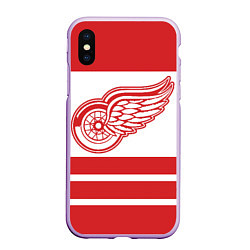 Чехол iPhone XS Max матовый Detroit Red Wings