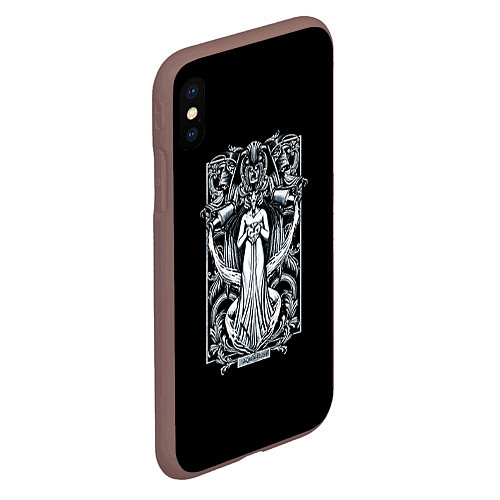 Чехол iPhone XS Max матовый Водолей / 3D-Коричневый – фото 2