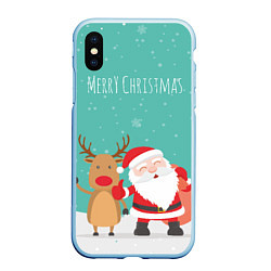Чехол iPhone XS Max матовый Merry Christmas