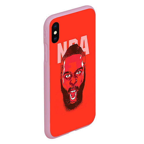 Чехол iPhone XS Max матовый NBA / 3D-Розовый – фото 2