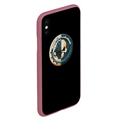 Чехол iPhone XS Max матовый Adeptus Mechanicus, цвет: 3D-малиновый — фото 2