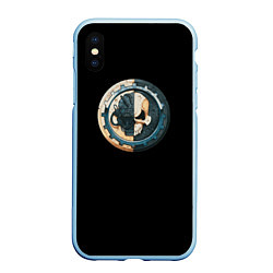 Чехол iPhone XS Max матовый Adeptus Mechanicus, цвет: 3D-голубой