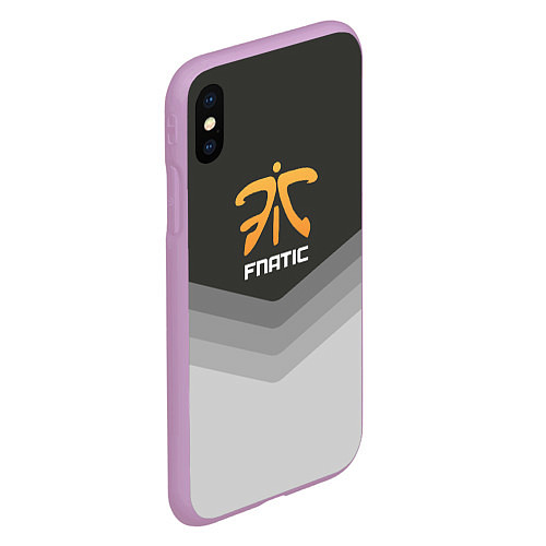 Чехол iPhone XS Max матовый Fnatic Uniform / 3D-Сиреневый – фото 2