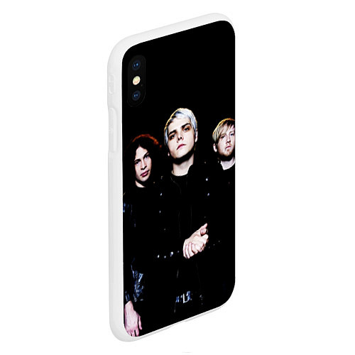 Чехол iPhone XS Max матовый My Chemical Romance / 3D-Белый – фото 2