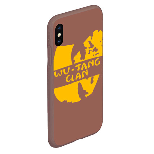 Чехол iPhone XS Max матовый Wu-Tang Clan / 3D-Коричневый – фото 2