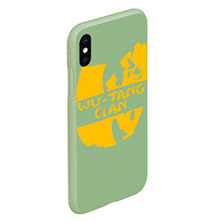 Чехол iPhone XS Max матовый Wu-Tang Clan, цвет: 3D-салатовый — фото 2