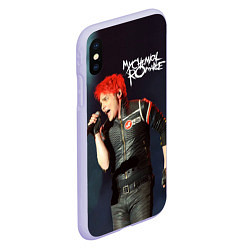 Чехол iPhone XS Max матовый Gerard Way, цвет: 3D-светло-сиреневый — фото 2