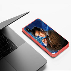 Чехол iPhone XS Max матовый 11th Doctor Who, цвет: 3D-красный — фото 2