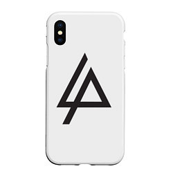 Чехол iPhone XS Max матовый Linkin Park: Symbol, цвет: 3D-белый