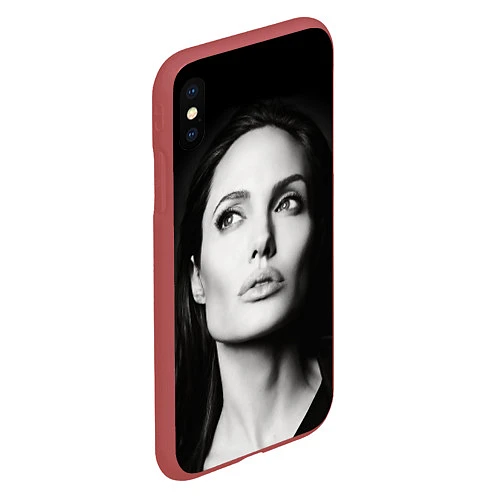 Чехол iPhone XS Max матовый Mono Jolie / 3D-Красный – фото 2