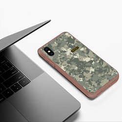 Чехол iPhone XS Max матовый AB IV +, цвет: 3D-коричневый — фото 2