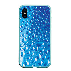 Чехол iPhone XS Max матовый Капли воды