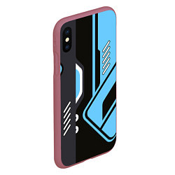 Чехол iPhone XS Max матовый CS:GO Vulcan, цвет: 3D-малиновый — фото 2