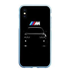 Чехол iPhone XS Max матовый BMW, цвет: 3D-голубой