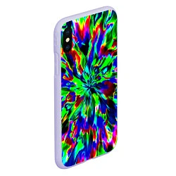 Чехол iPhone XS Max матовый Оксид красок, цвет: 3D-светло-сиреневый — фото 2