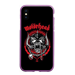 Чехол iPhone XS Max матовый Motorhead, цвет: 3D-фиолетовый