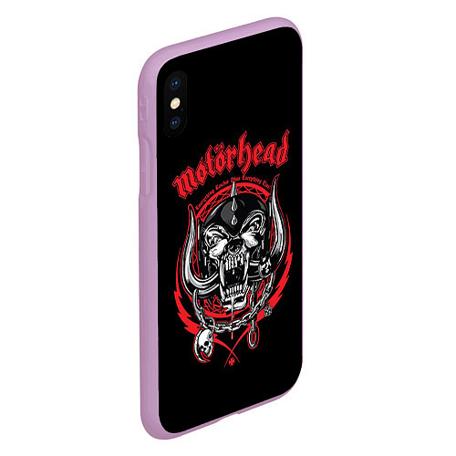 Чехол iPhone XS Max матовый Motorhead / 3D-Сиреневый – фото 2