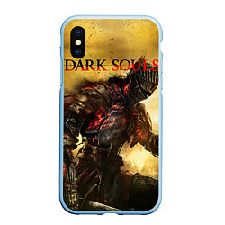 Чехол iPhone XS Max матовый Dark Souls: Braveheart, цвет: 3D-голубой