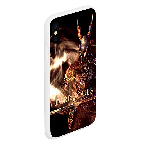 Чехол iPhone XS Max матовый Dark Souls / 3D-Белый – фото 2