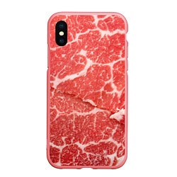 Чехол iPhone XS Max матовый Кусок мяса