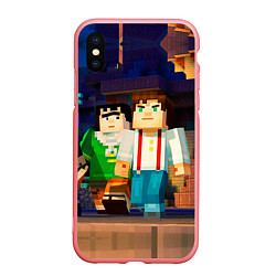 Чехол iPhone XS Max матовый Minecraft Men's