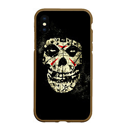 Чехол iPhone XS Max матовый Misfits: Death Face