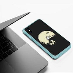 Чехол iPhone XS Max матовый Tototro1, цвет: 3D-мятный — фото 2