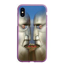 Чехол iPhone XS Max матовый Pink Floyd The division bell, цвет: 3D-фиолетовый