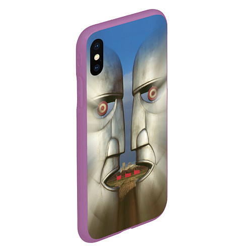 Чехол iPhone XS Max матовый Pink Floyd The division bell / 3D-Фиолетовый – фото 2