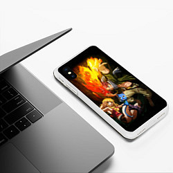 Чехол iPhone XS Max матовый Fairy tail, цвет: 3D-белый — фото 2