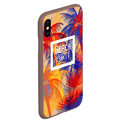 Чехол iPhone XS Max матовый Beach Party, цвет: 3D-коричневый — фото 2