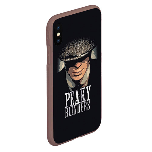 Чехол iPhone XS Max матовый Peaky Blinders / 3D-Коричневый – фото 2