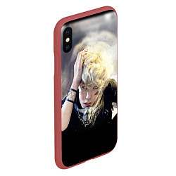 Чехол iPhone XS Max матовый B.A.P, цвет: 3D-красный — фото 2