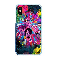 Чехол iPhone XS Max матовый Red Hot Chili Peppers Art