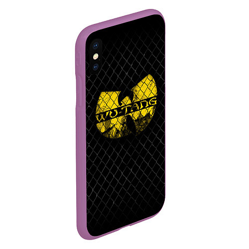 Чехол iPhone XS Max матовый Wu-Tang Clan: Grid / 3D-Фиолетовый – фото 2