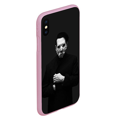 Чехол iPhone XS Max матовый Marilyn Manson / 3D-Розовый – фото 2